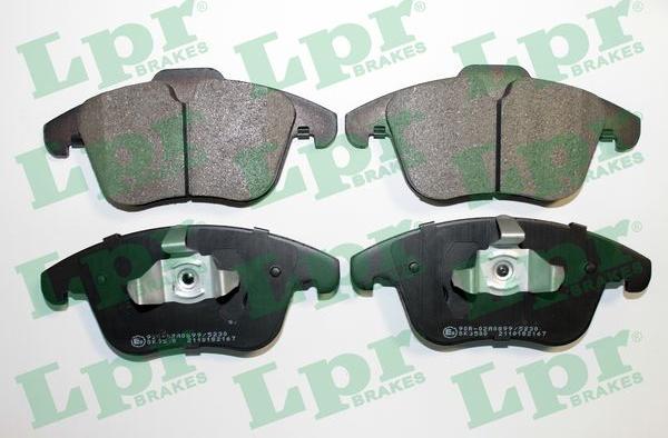 LPR 05P2167 - Тормозные колодки, дисковые, комплект autospares.lv