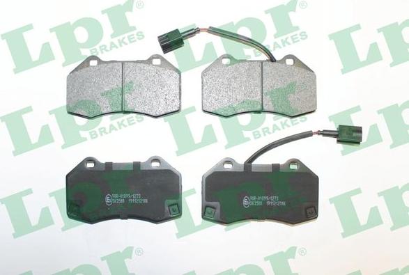 LPR 05P2106 - Тормозные колодки, дисковые, комплект autospares.lv