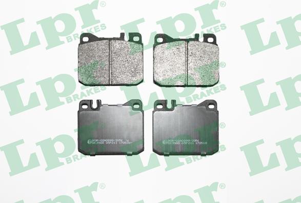 LPR 05P211 - Тормозные колодки, дисковые, комплект autospares.lv