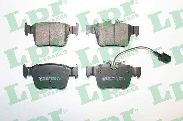 LPR 05P2125 - Тормозные колодки, дисковые, комплект autospares.lv