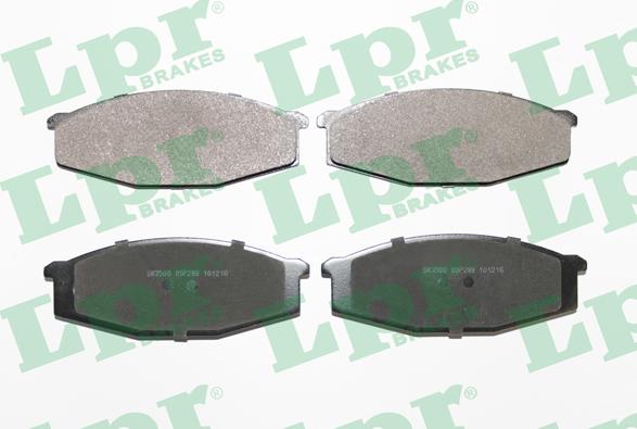 LPR 05P289 - Тормозные колодки, дисковые, комплект autospares.lv