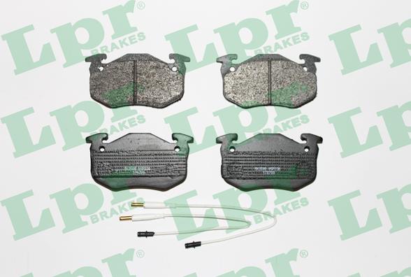 LPR 05P230 - Тормозные колодки, дисковые, комплект autospares.lv