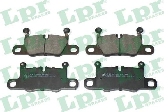 LPR 05P2316 - Тормозные колодки, дисковые, комплект autospares.lv