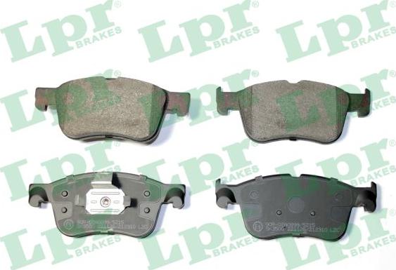 LPR 05P2310 - Тормозные колодки, дисковые, комплект autospares.lv