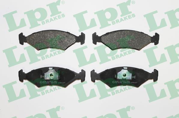LPR 05P233 - Тормозные колодки, дисковые, комплект autospares.lv