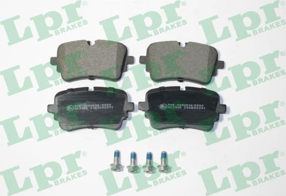 LPR 05P2291 - Тормозные колодки, дисковые, комплект autospares.lv