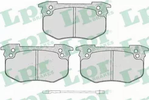 LPR 05P229 - Тормозные колодки, дисковые, комплект autospares.lv