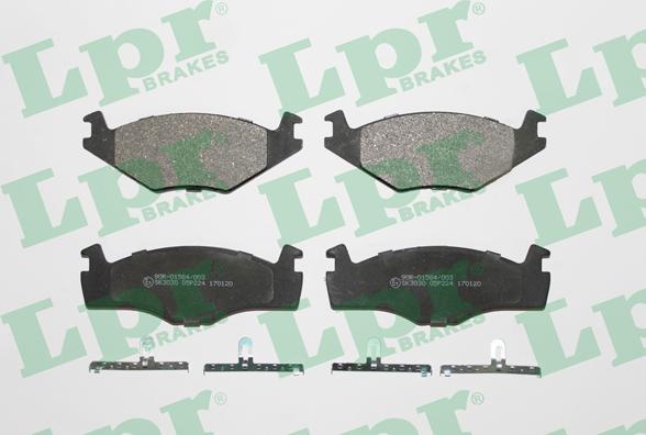 LPR 05P224 - Тормозные колодки, дисковые, комплект autospares.lv