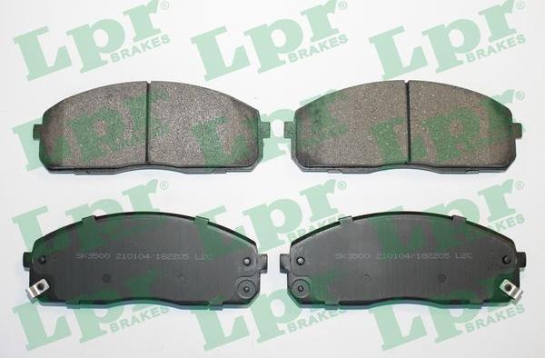 LPR 05P2205 - Тормозные колодки, дисковые, комплект autospares.lv