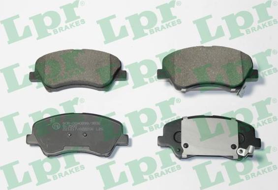 LPR 05P2206 - Тормозные колодки, дисковые, комплект autospares.lv