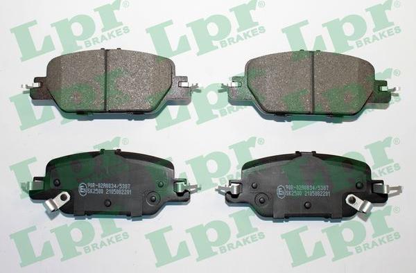 LPR 05P2201 - Тормозные колодки, дисковые, комплект autospares.lv