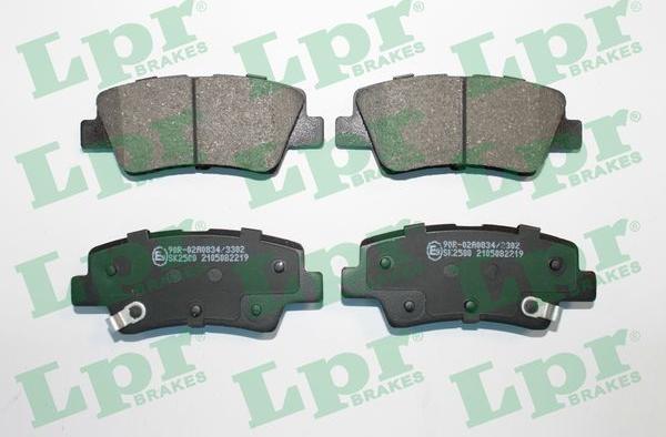 LPR 05P2219 - Тормозные колодки, дисковые, комплект autospares.lv