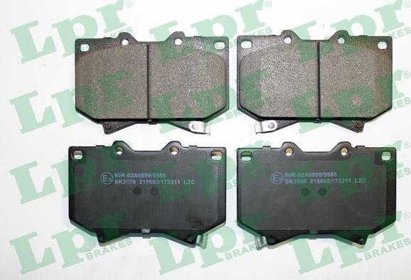 LPR 05P2211 - Тормозные колодки, дисковые, комплект autospares.lv
