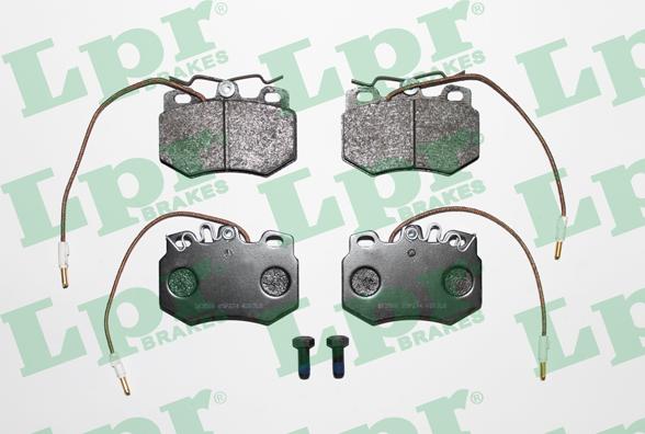 LPR 05P274 - Тормозные колодки, дисковые, комплект autospares.lv