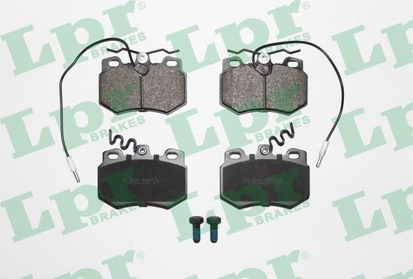 LPR 05P272 - Тормозные колодки, дисковые, комплект autospares.lv