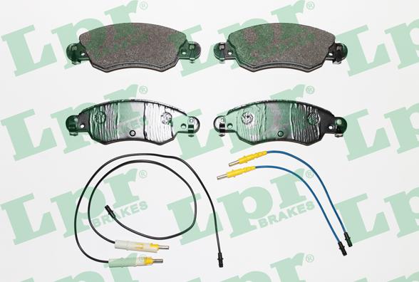 LPR 05P792 - Тормозные колодки, дисковые, комплект autospares.lv