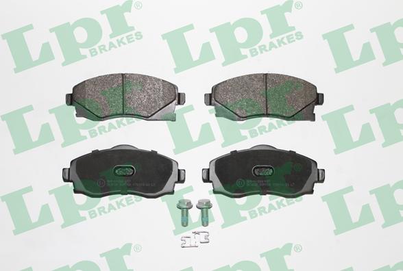 LPR 05P758 - Тормозные колодки, дисковые, комплект autospares.lv