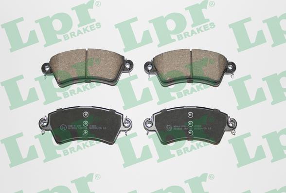 LPR 05P766 - Тормозные колодки, дисковые, комплект autospares.lv