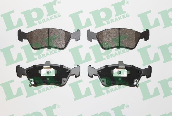 LPR 05P709 - Тормозные колодки, дисковые, комплект autospares.lv