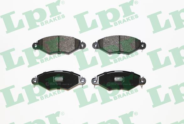 LPR 05P708 - Тормозные колодки, дисковые, комплект autospares.lv
