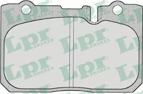 LPR 05P702 - Тормозные колодки, дисковые, комплект autospares.lv