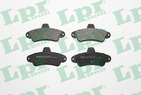 LPR 05P714 - Тормозные колодки, дисковые, комплект autospares.lv