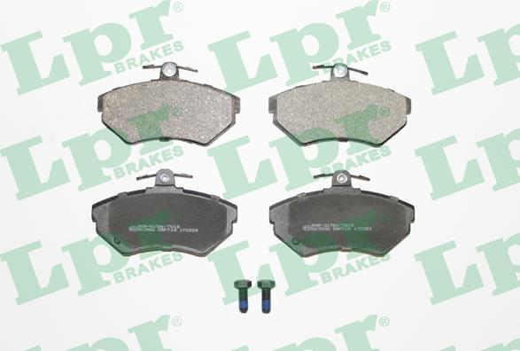 LPR 05P718 - Тормозные колодки, дисковые, комплект autospares.lv