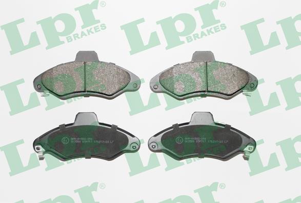 LPR 05P717 - Тормозные колодки, дисковые, комплект autospares.lv