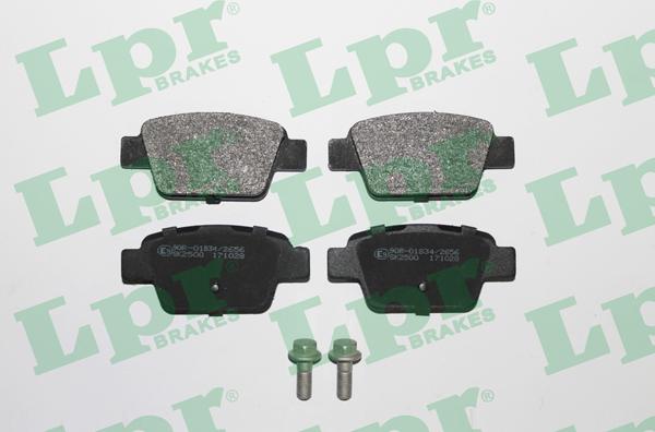 LPR 05P780 - Тормозные колодки, дисковые, комплект autospares.lv