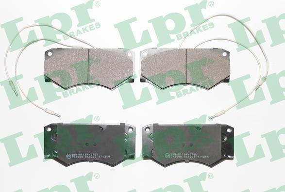 LPR 05P733 - Тормозные колодки, дисковые, комплект autospares.lv