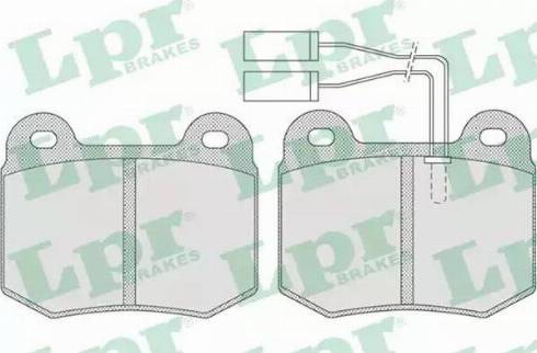 LPR 05P732 - Тормозные колодки, дисковые, комплект autospares.lv