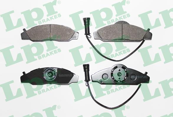 LPR 05P721 - Тормозные колодки, дисковые, комплект autospares.lv