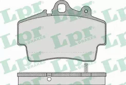 LPR 05P722 - Тормозные колодки, дисковые, комплект autospares.lv