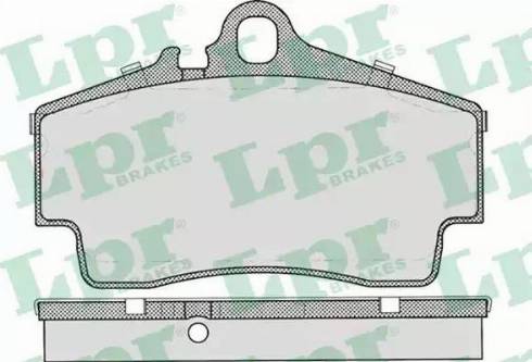 LPR 05P727 - Тормозные колодки, дисковые, комплект autospares.lv