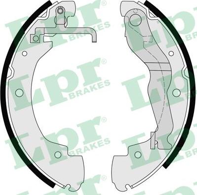 LPR 06910 - Комплект тормозных колодок, барабанные autospares.lv