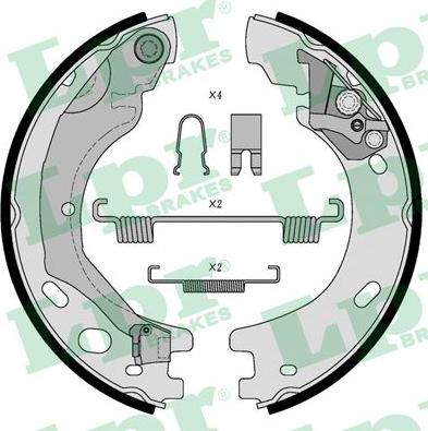 LPR 01030 - Комплект тормозов, ручник, парковка autospares.lv