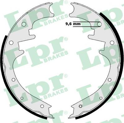 LPR 08990 - Комплект тормозных колодок, барабанные autospares.lv