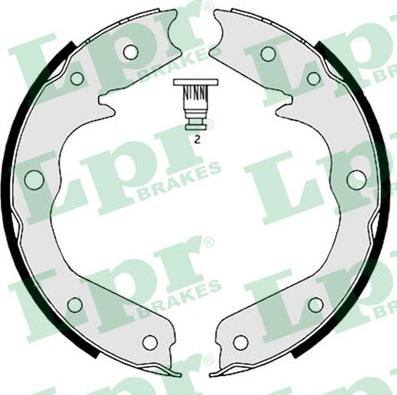 LPR 08970 - Комплект тормозов, ручник, парковка autospares.lv