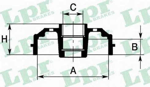 LPR 7D0712 - Тормозной барабан autospares.lv