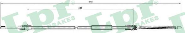 LPR C0639B - Тросик, cтояночный тормоз autospares.lv