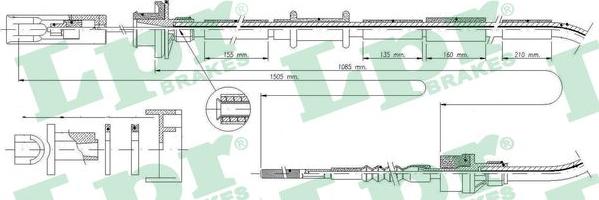 LPR C0048C - Трос, управление сцеплением autospares.lv