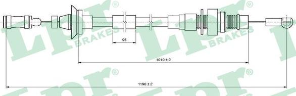 LPR C0005A - Тросик газа autospares.lv