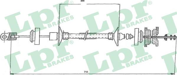 LPR C0146C - Трос, управление сцеплением autospares.lv