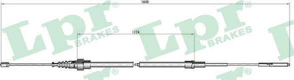 LPR C0800B - Тросик, cтояночный тормоз autospares.lv