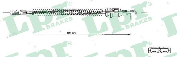 LPR C1350B - Тросик, cтояночный тормоз autospares.lv