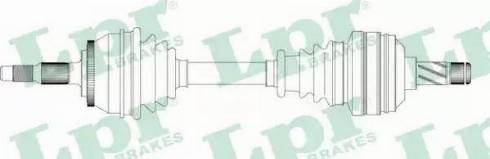 LPR DS49019 - Приводной вал autospares.lv