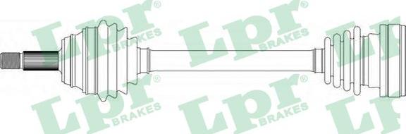 LPR DS51050 - Приводной вал autospares.lv