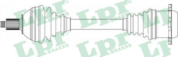 LPR DS51126 - Приводной вал autospares.lv