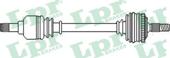 LPR DS52444 - Приводной вал autospares.lv