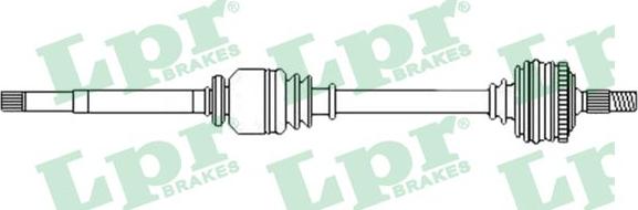 LPR DS52455 - Приводной вал autospares.lv